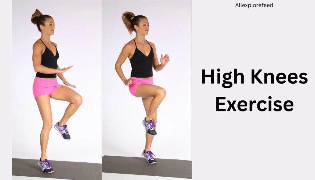 No Equipment Workout – High Knees Exercise
